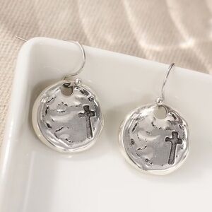 Cross Dangle Earrings N1856